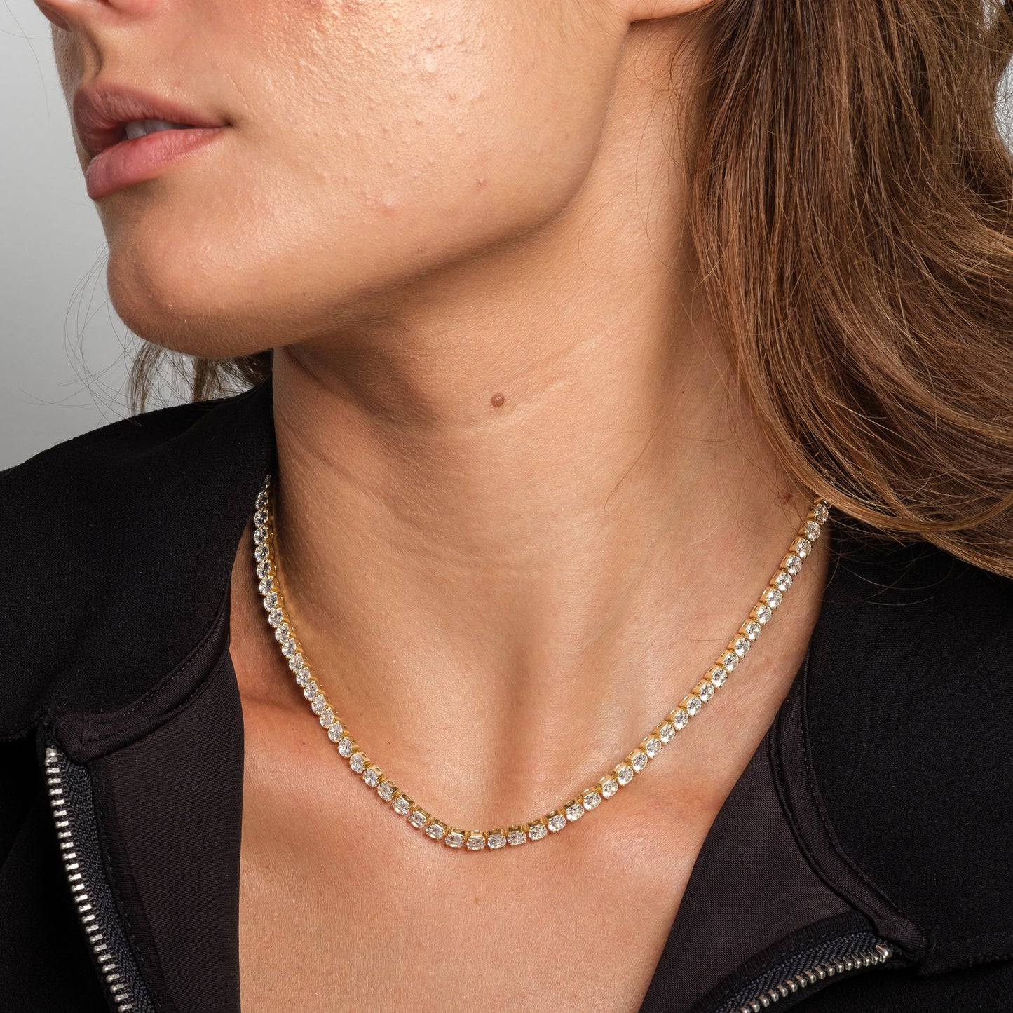 Diamond Full Tennis Necklace