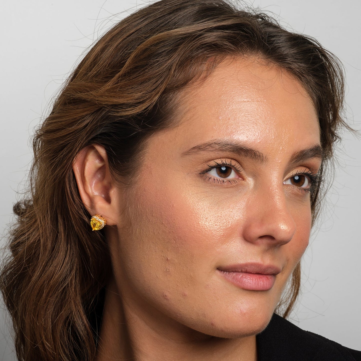 Citrine Valencia Studs