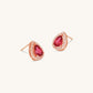 Ruby Drop Studs