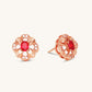 Ruby Blossom Studs