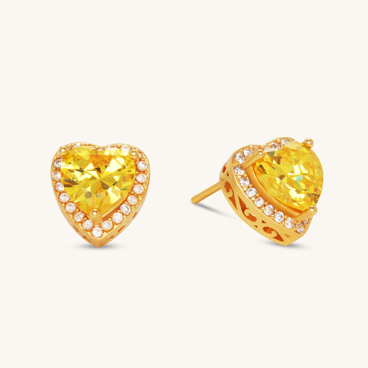 Citrine Valencia Studs