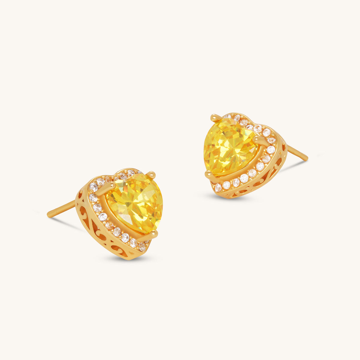 Citrine Valencia Studs