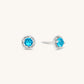 Aquamarine Sol Studs