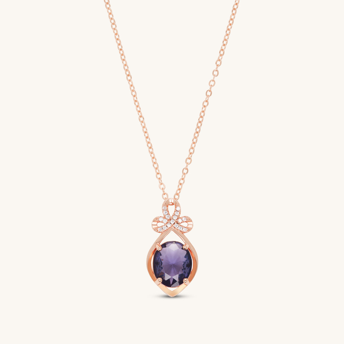 Amethyst Ankh Pendant