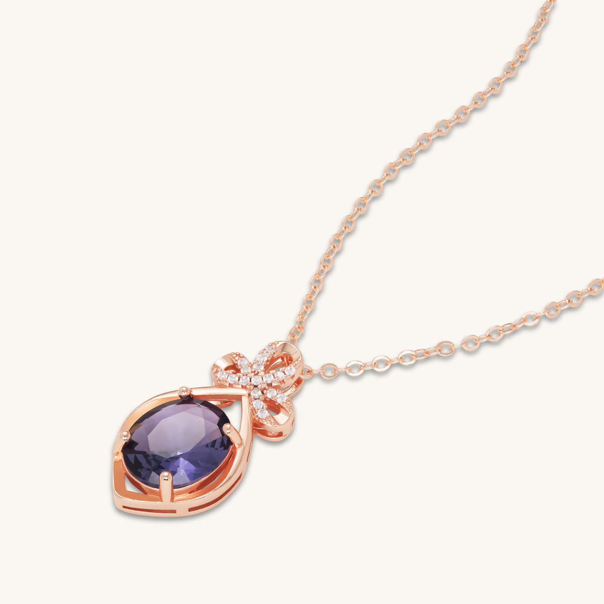 Amethyst Ankh Pendant