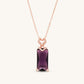 Amethyst Baguette Pendant