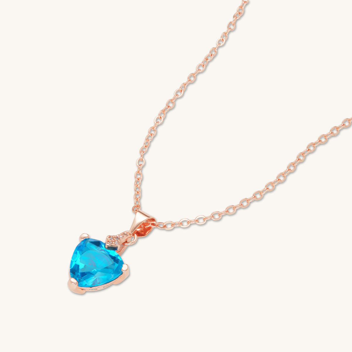 Aquamarine Valentine Pendant