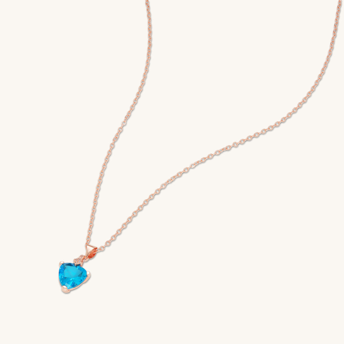 Aquamarine Valentine Pendant