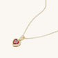 Ruby Valentine Bezel Pendant