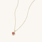 Ruby Valentine Bezel Pendant