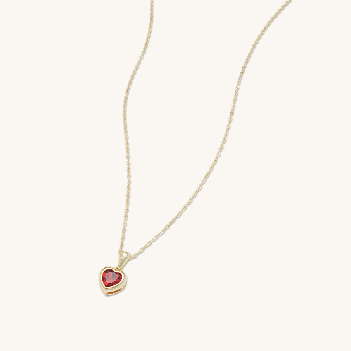 Ruby Valentine Bezel Pendant
