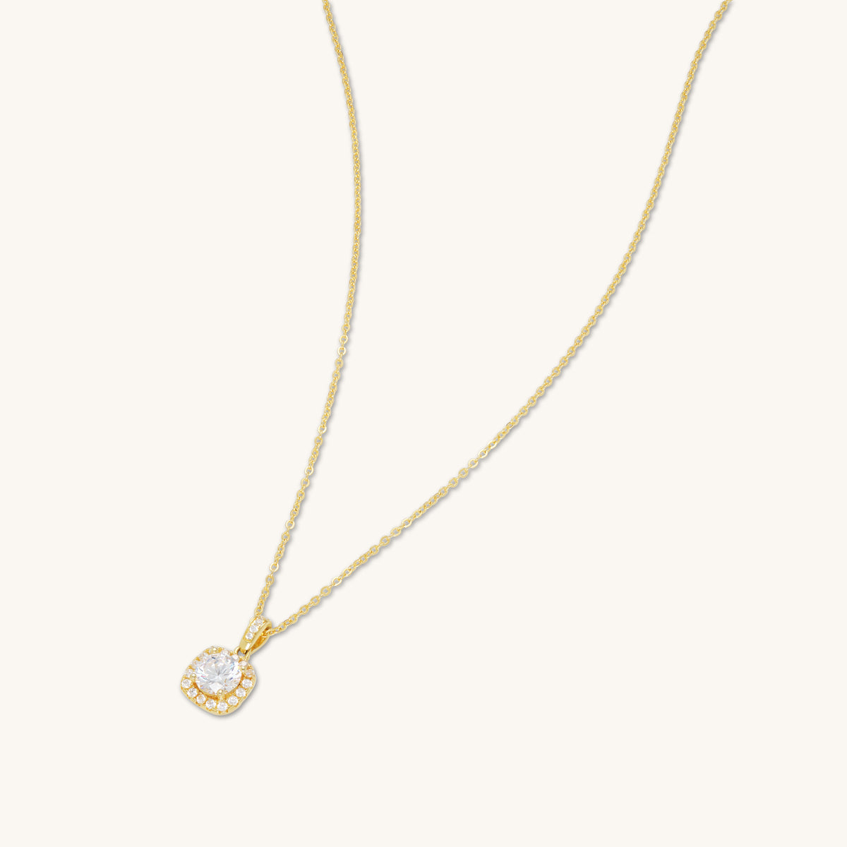 Diamond Cushion Pendant