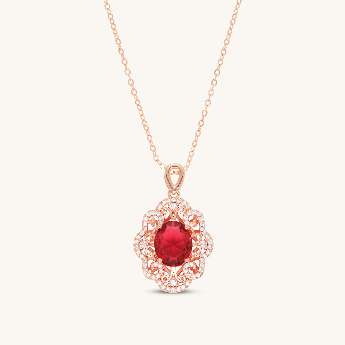 Ruby Saffra Pendant
