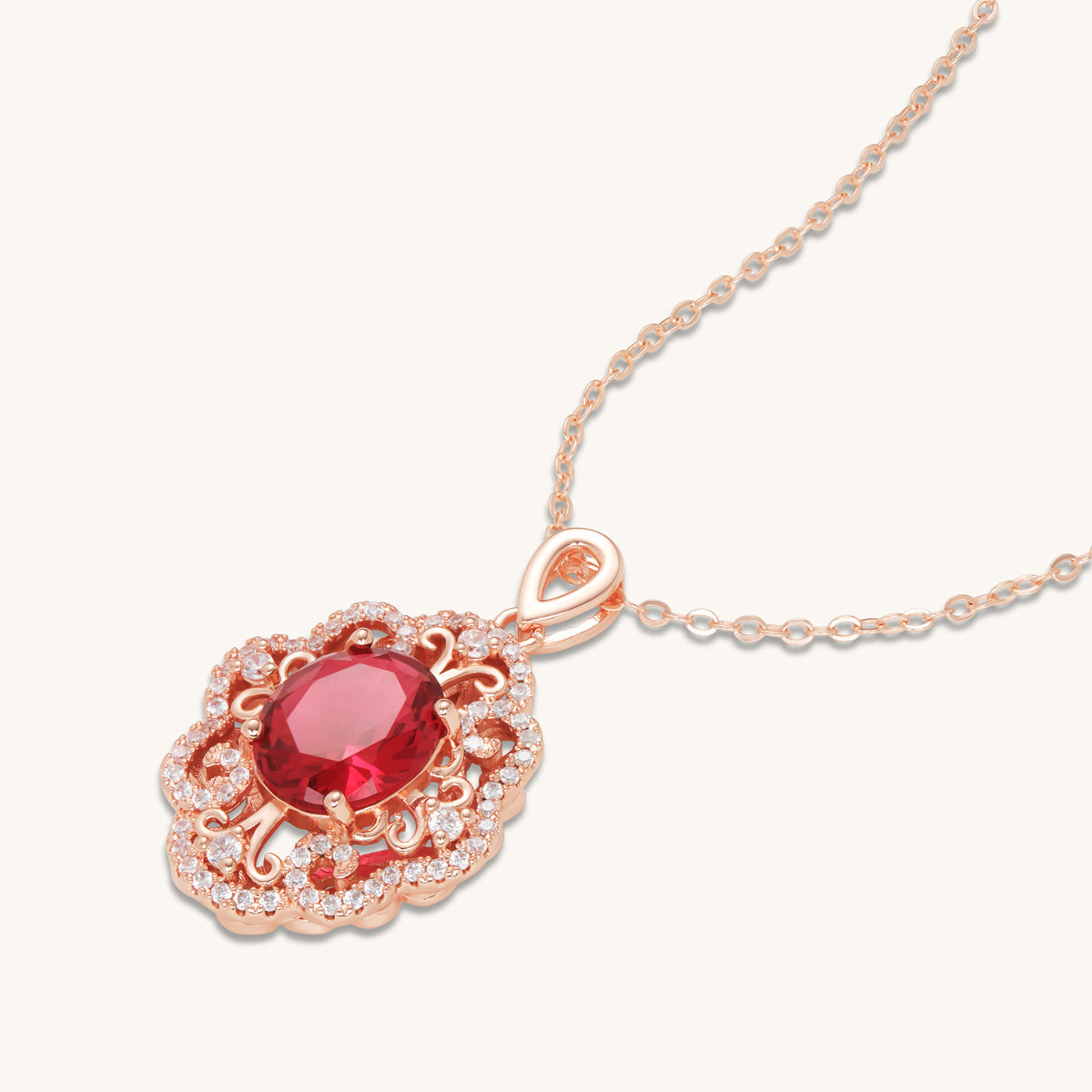 Ruby Saffra Pendant