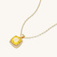 Citrine Cushion Pendant
