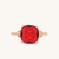 Ruby Cushion Ring