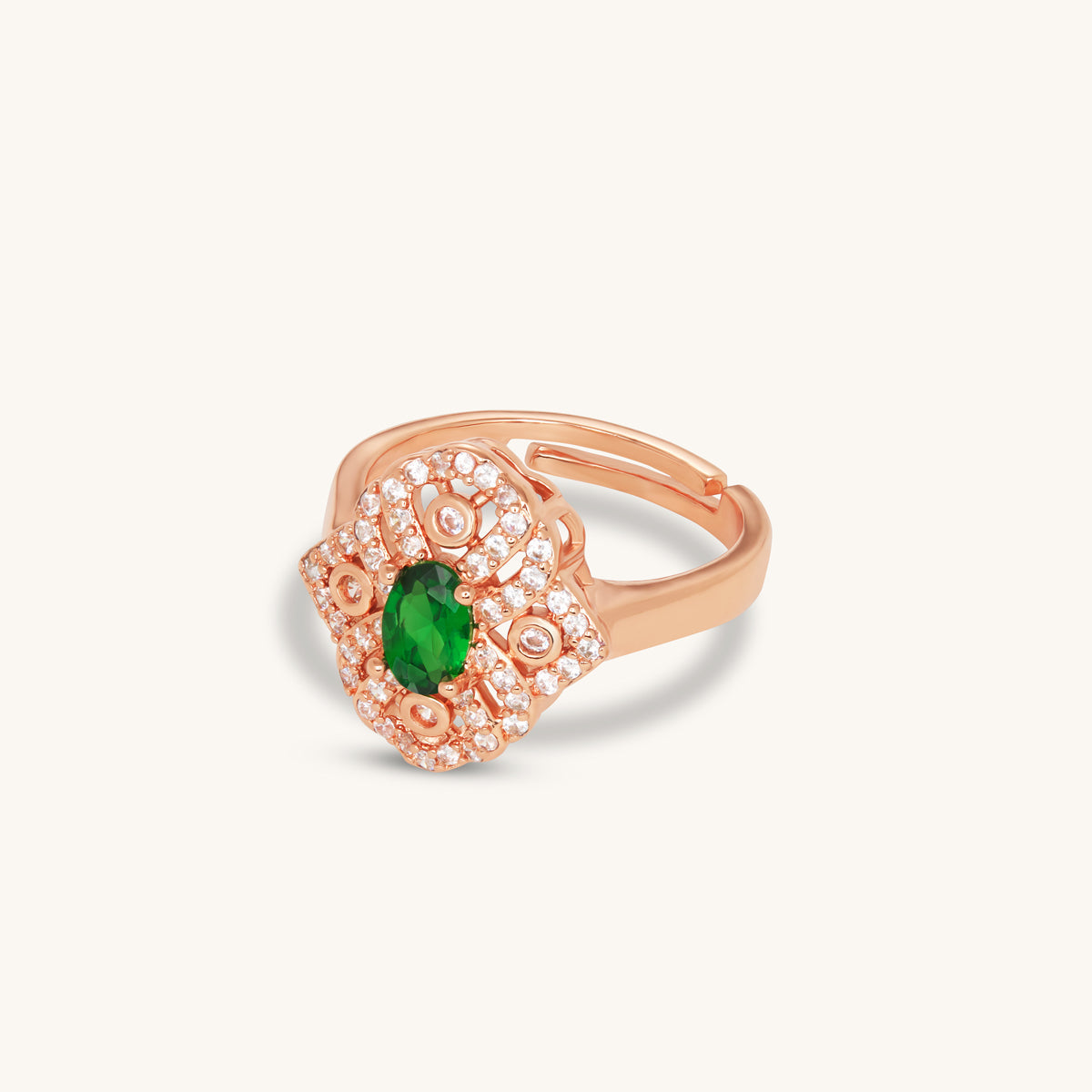 Emerald Flora Ring
