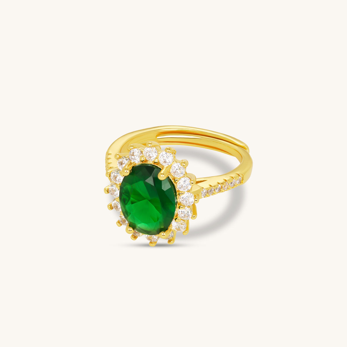 Emerald Sola Ring