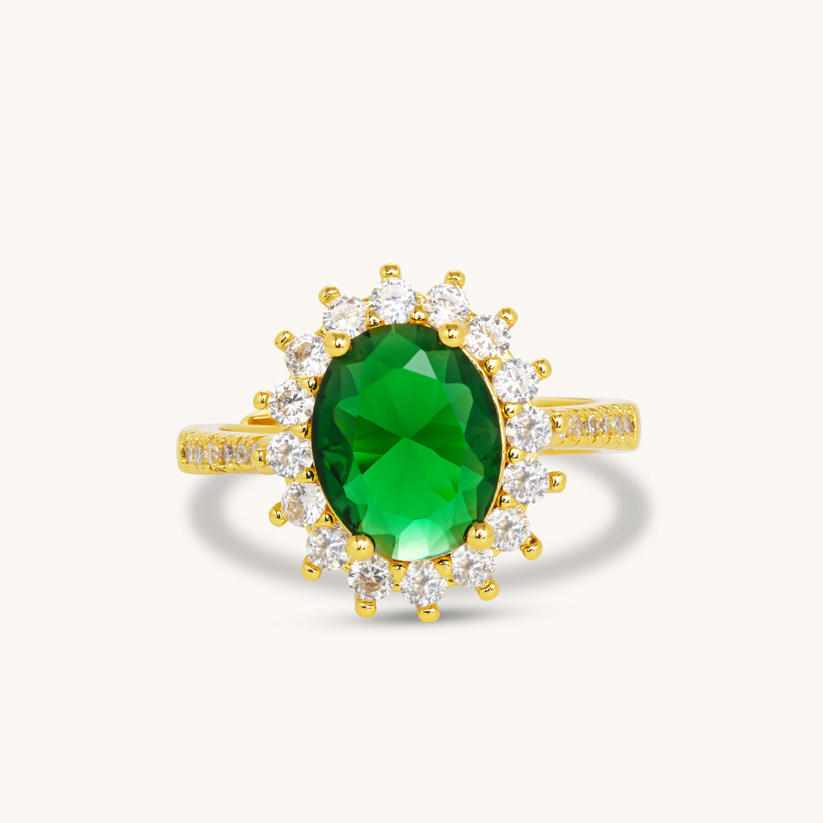 Emerald Sola Ring