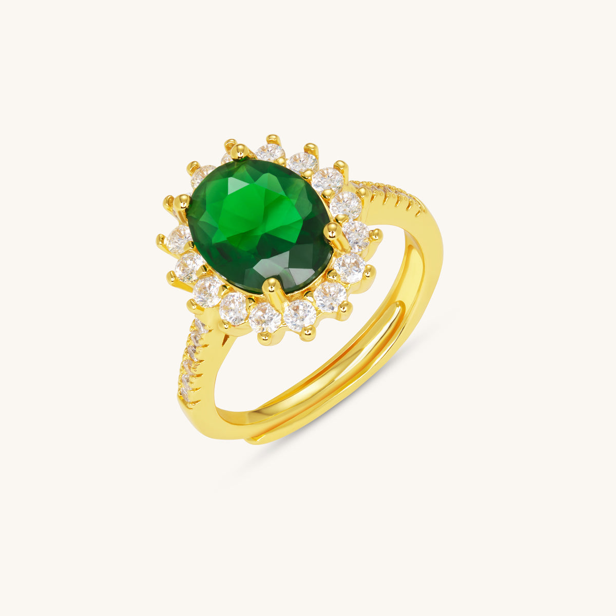 Emerald Sola Ring