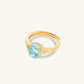 Aquamarine Harmony Ring