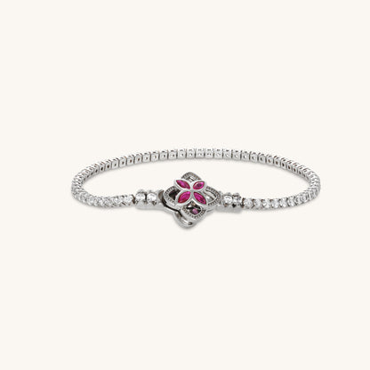 Diamond Ruby Flora Bracelet