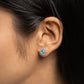 Aquamarine Drop Studs