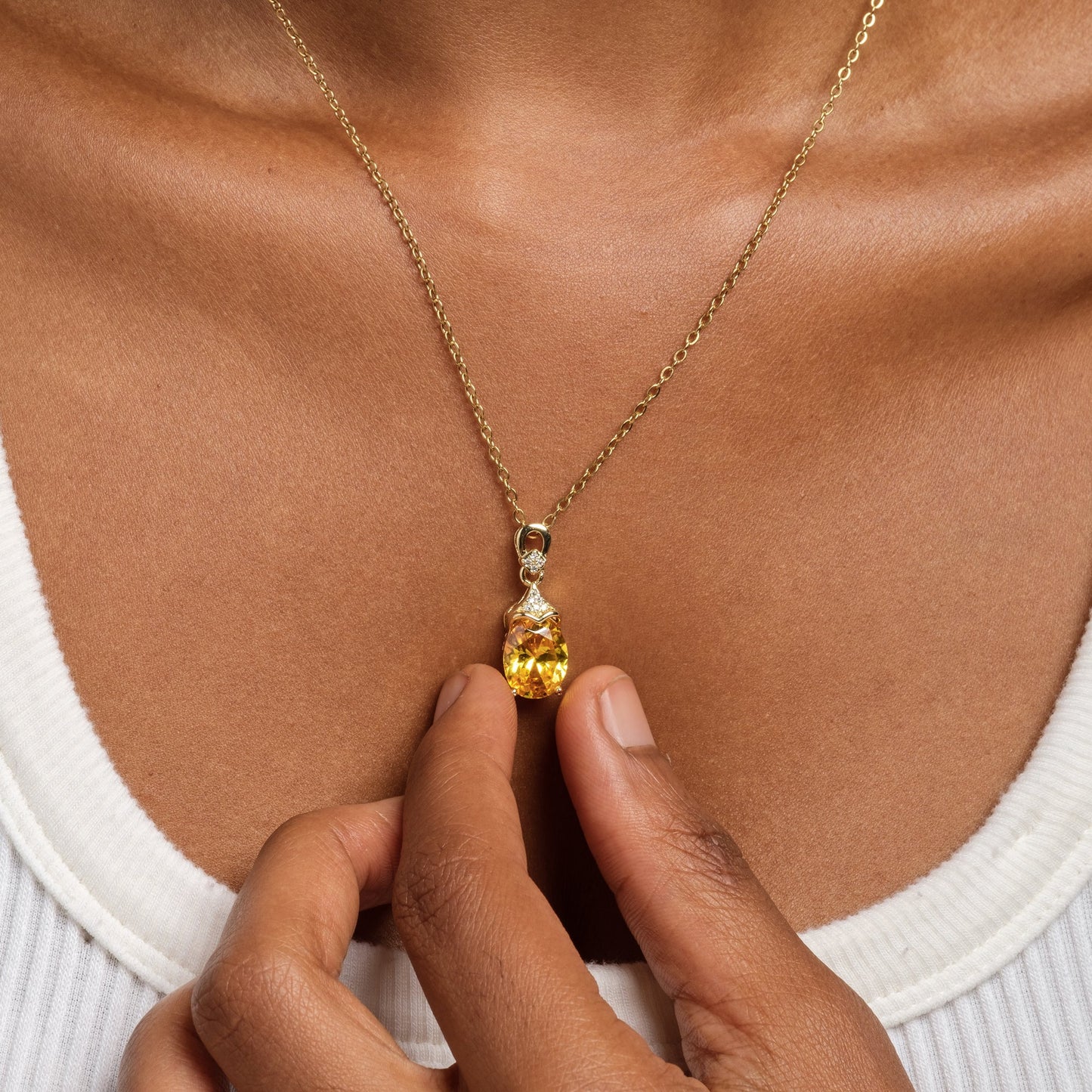 Citrine Elena Pendant