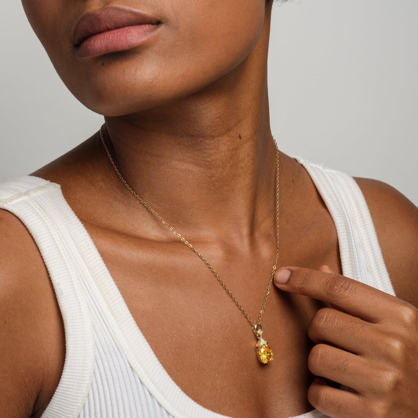 Citrine Elena Pendant