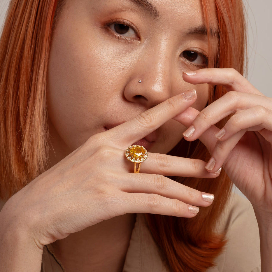 Citrine Majeste Ring