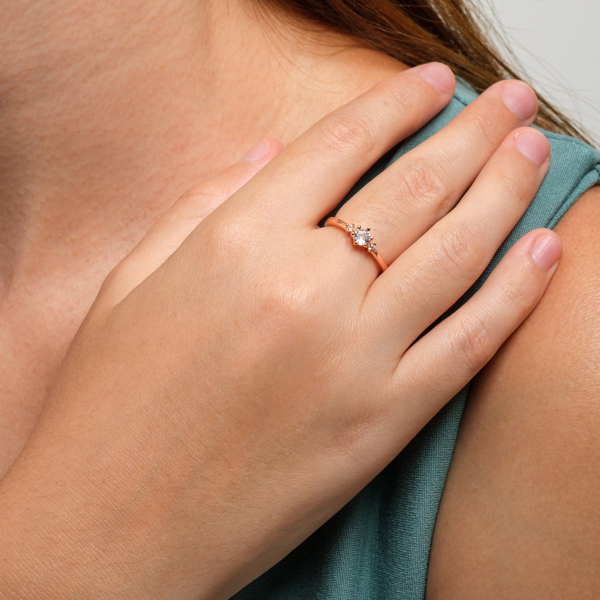Diamond Cluster Ring