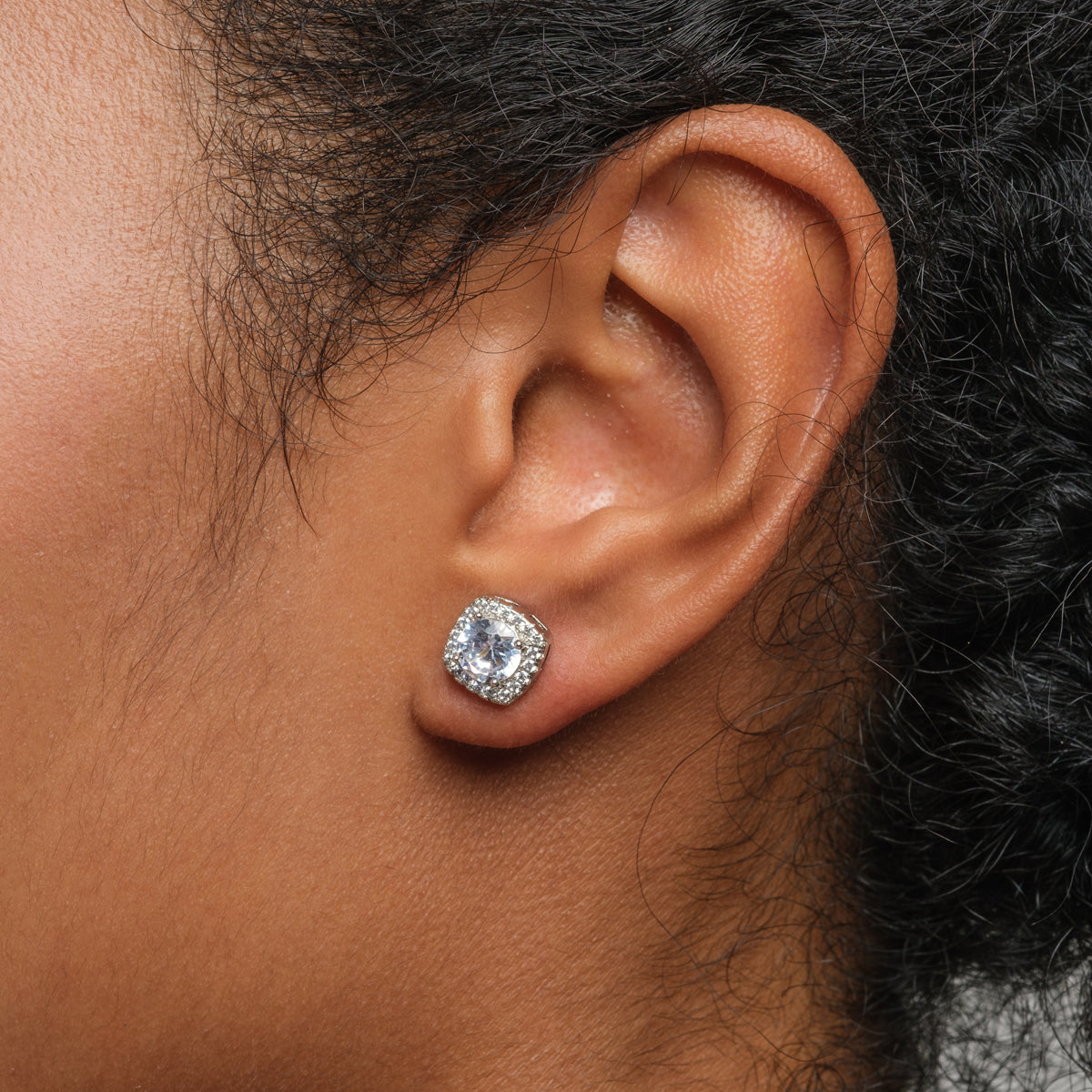 Diamond Halo Studs