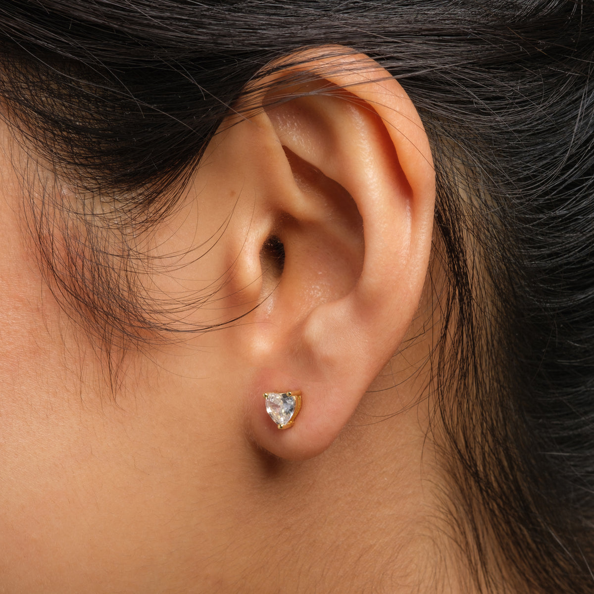 Diamond Trillion Studs