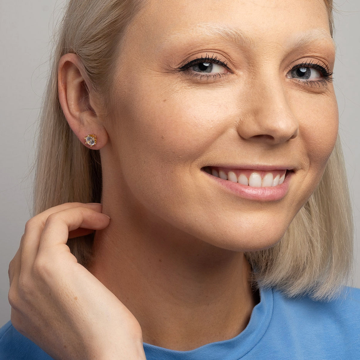 Diamond Hexa Studs