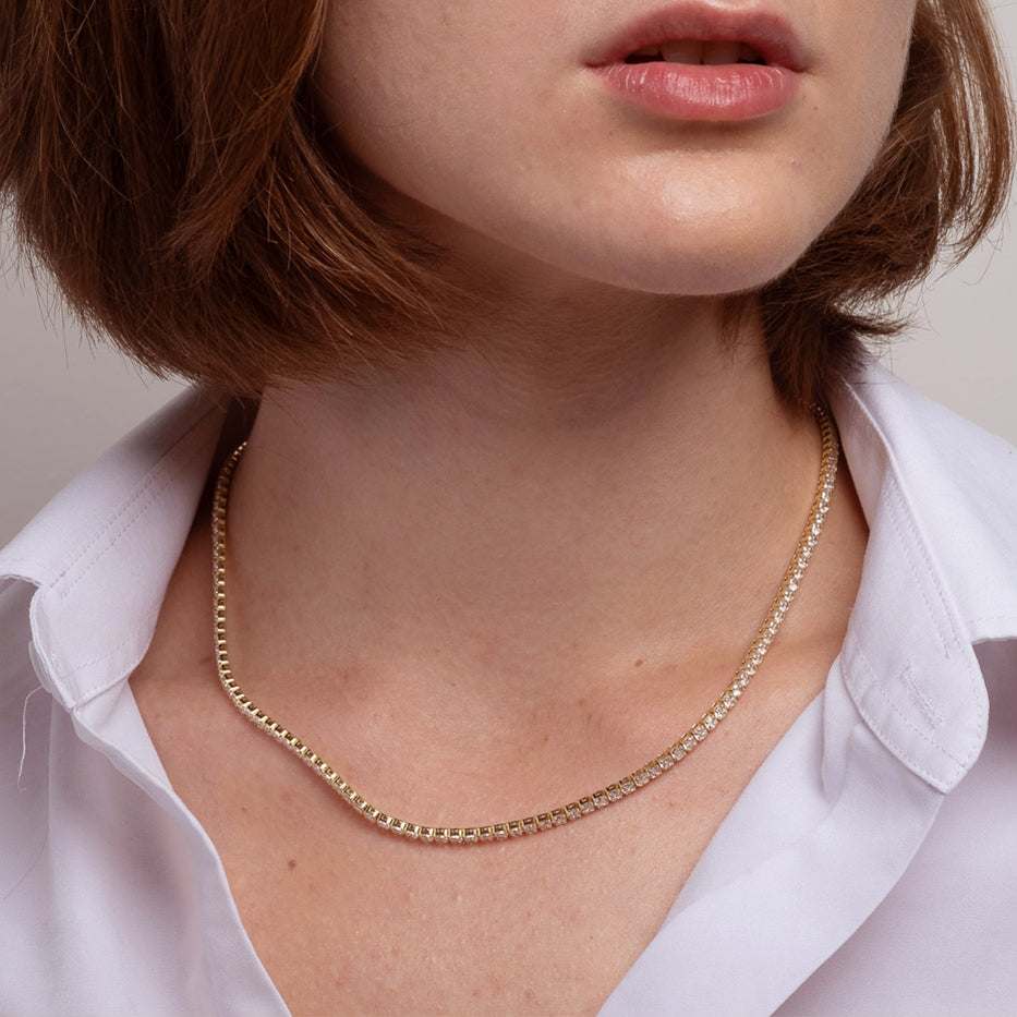 Diamond Light Tennis Necklace