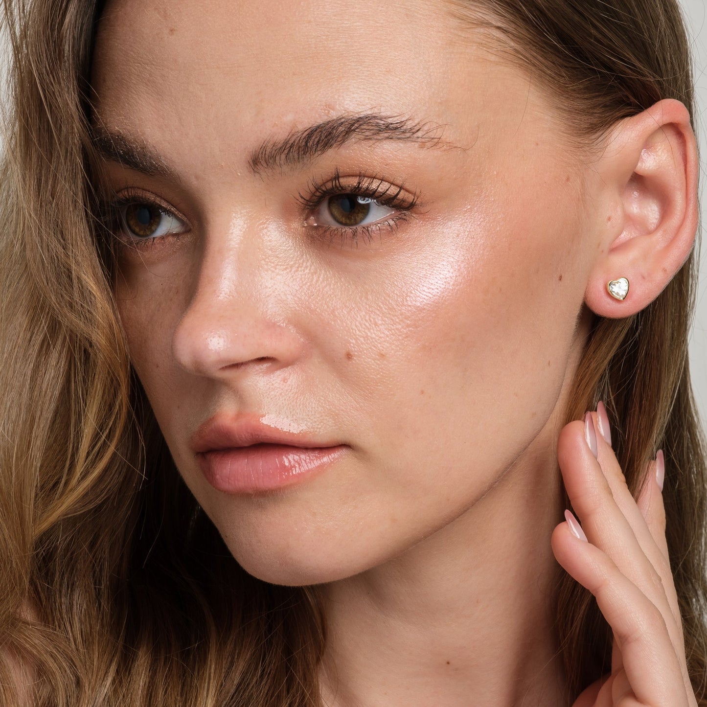 Diamond Valentine Studs
