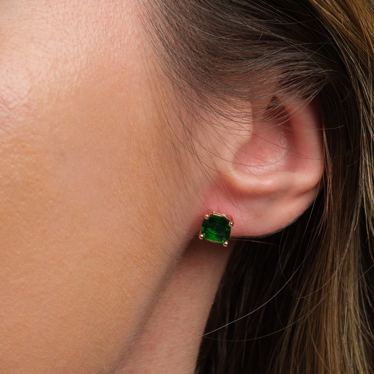 Emerald Arc Studs