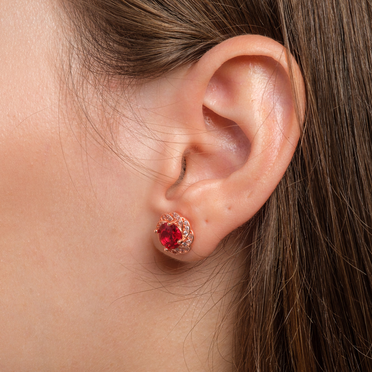 Ruby Bloom Studs
