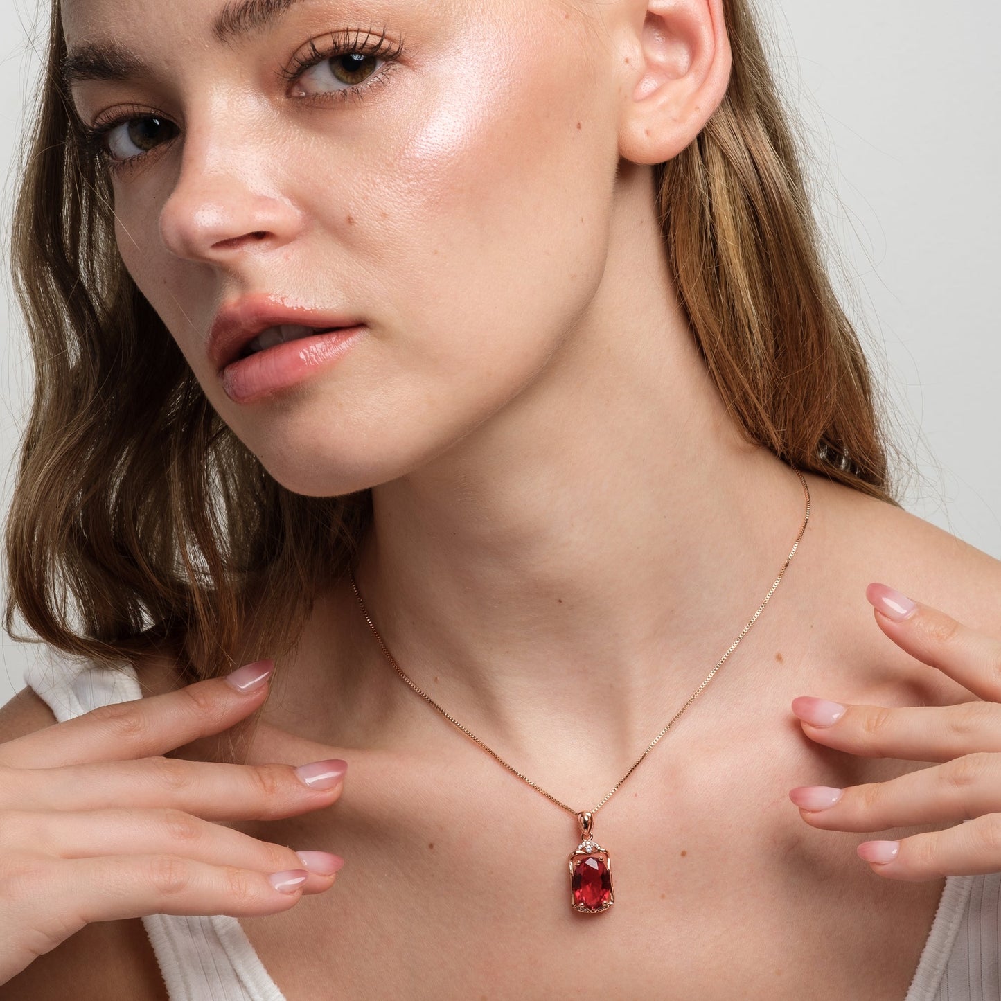 Ruby Doris Pendant