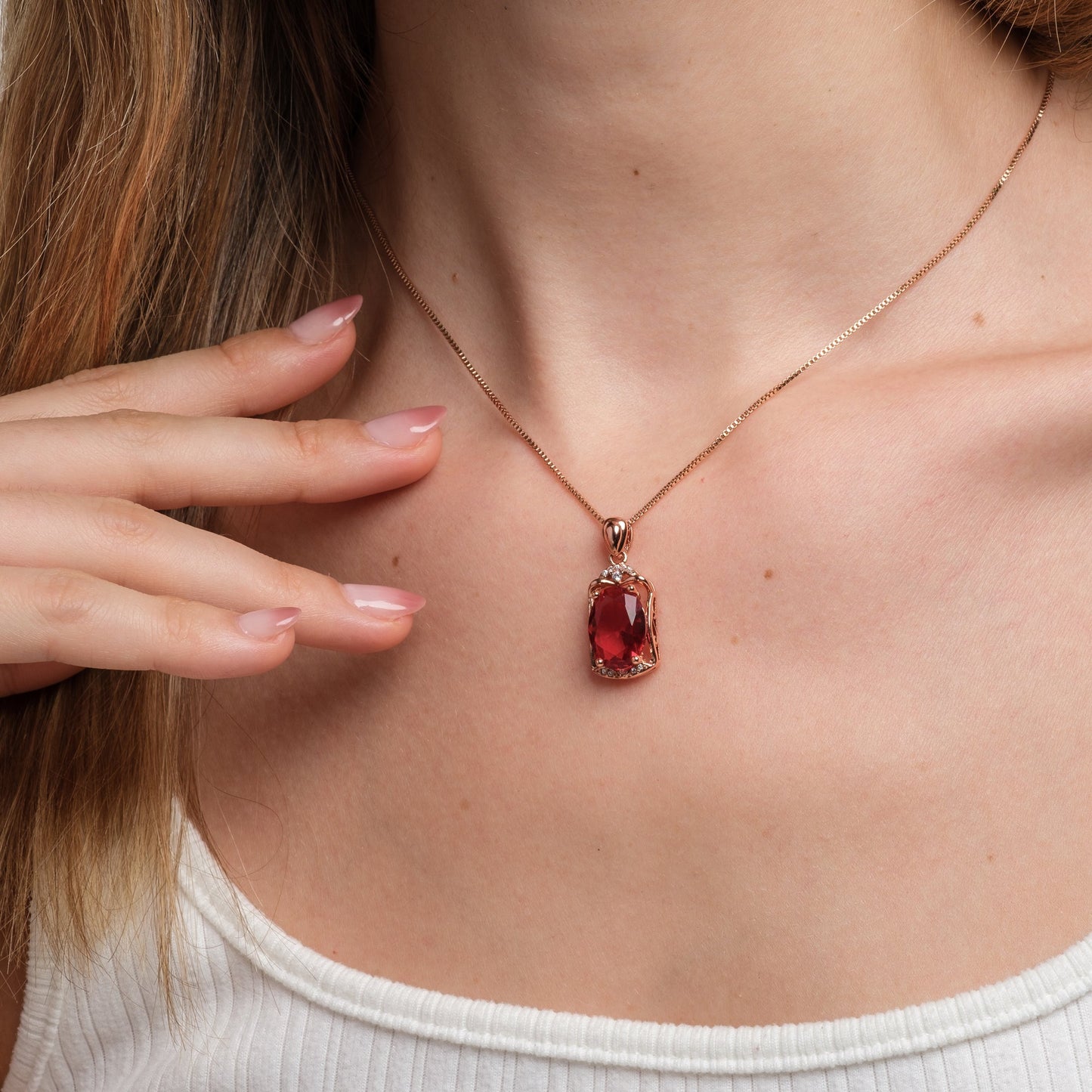 Ruby Doris Pendant
