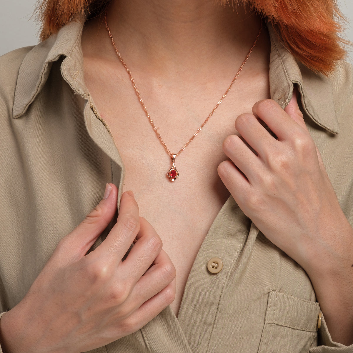 Ruby Elysian Pendant