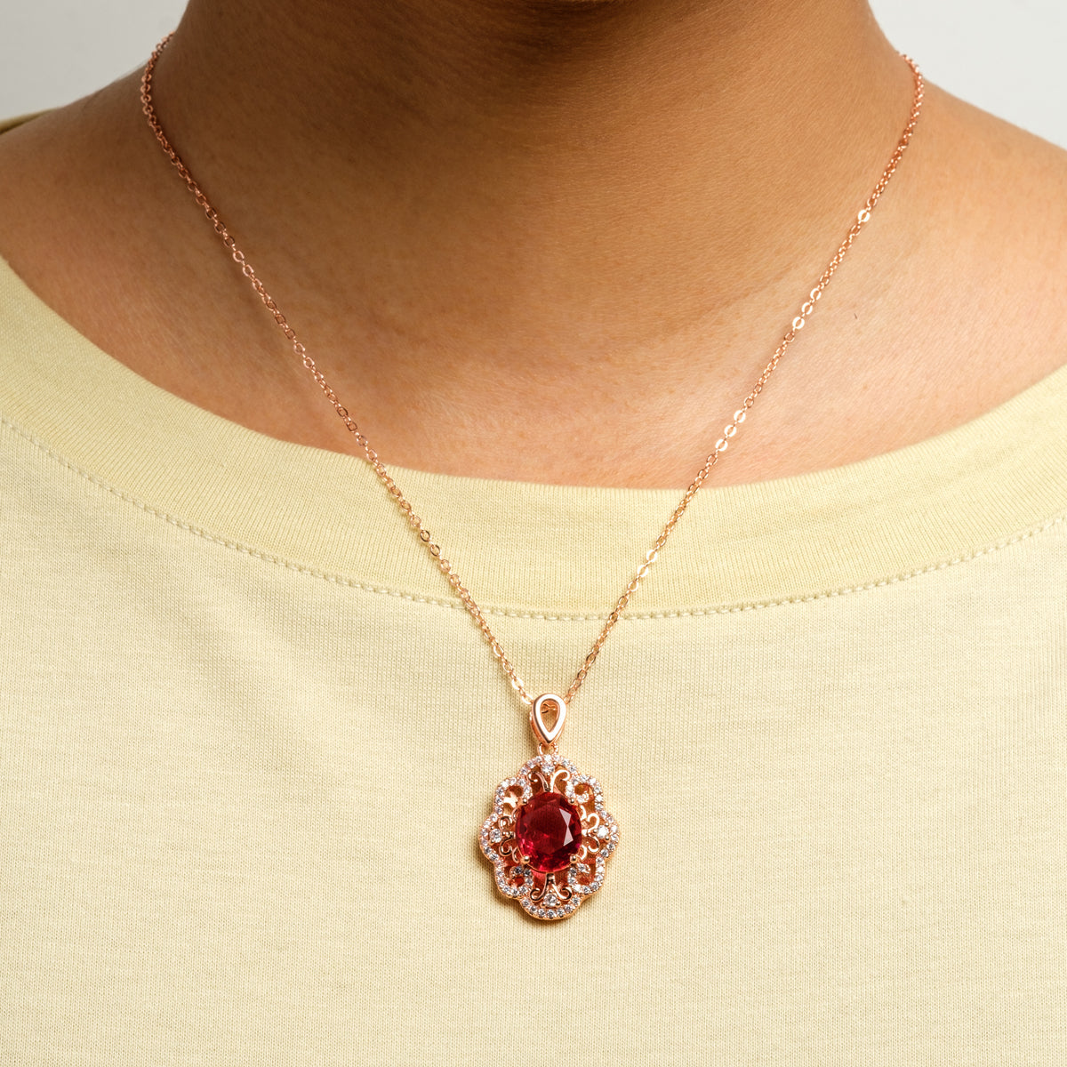 Ruby Saffra Pendant