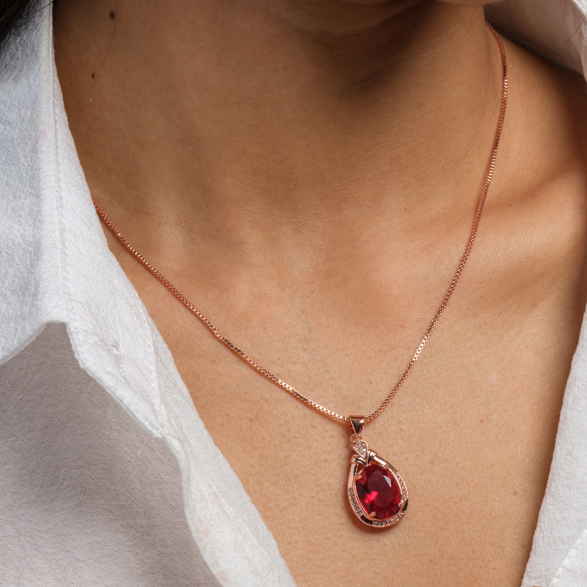 Ruby Sunset Pendant