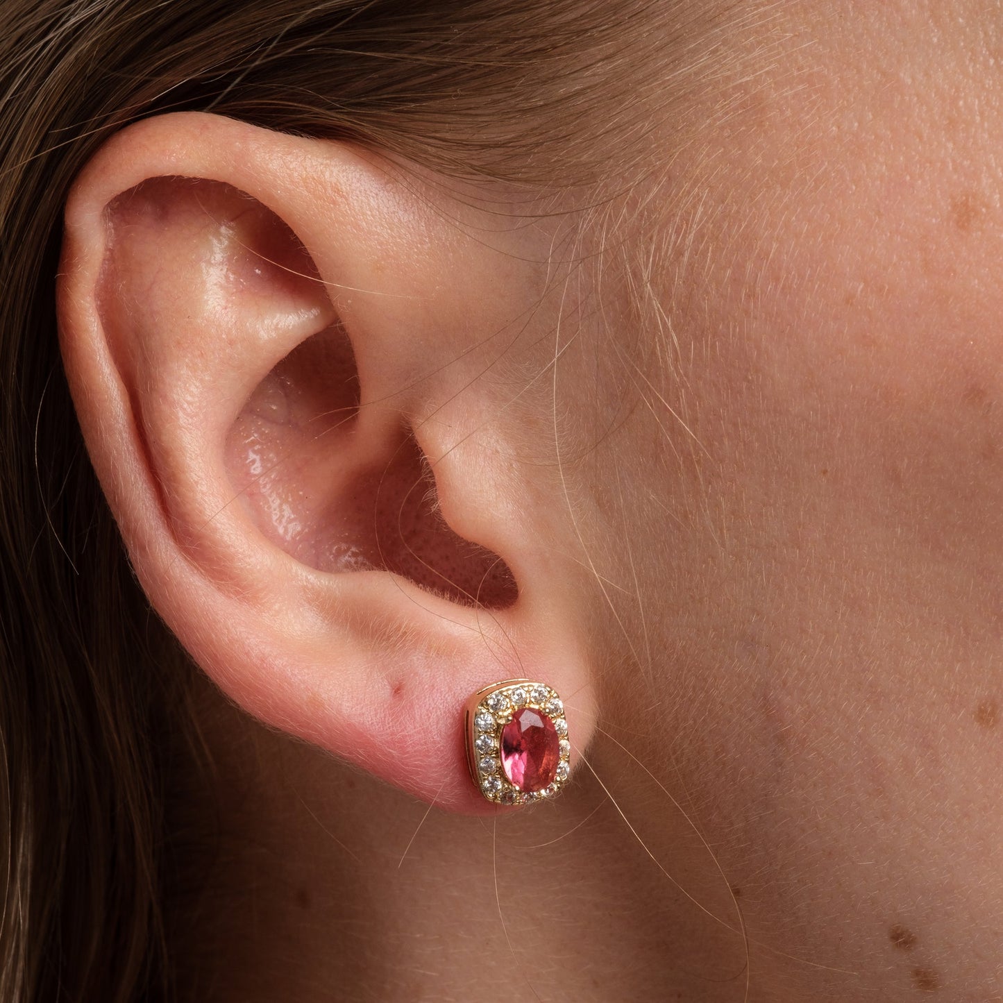 Ruby Dazzle Studs
