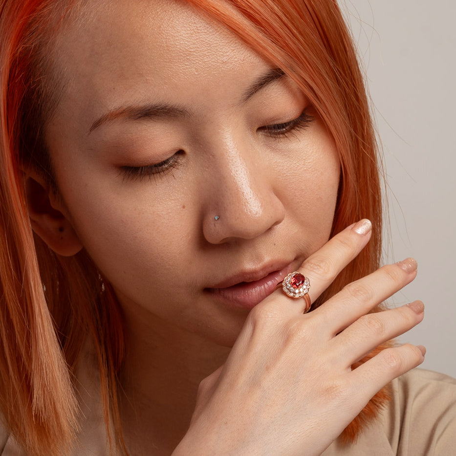 Ruby Infinity Ring